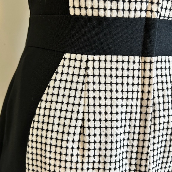 DOROTHY PERKINS Dogtooth Women's Black and White Pencil Dress Size 10 - Picture 8 of 9